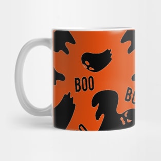 Boo Ghosts Pattern Mug